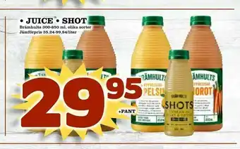 Nya Pulsen juice • shot erbjuda