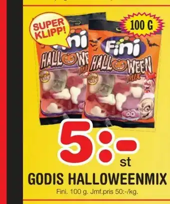 Godis halloweenmix