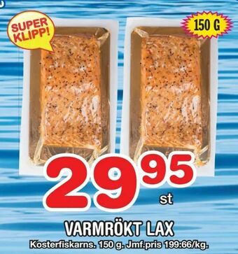 Nya Pulsen Varmrökt lax erbjuda