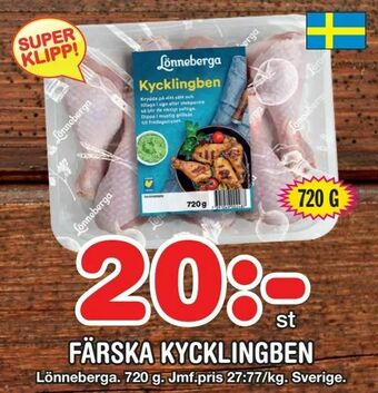 Nya Pulsen Färska kycklingben erbjuda