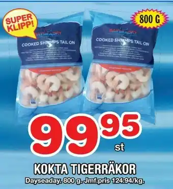Nya Pulsen Kokta tigerräkor erbjuda