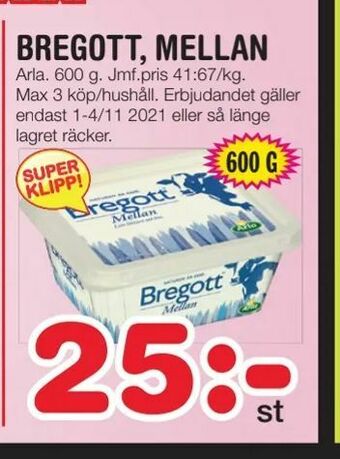 Nya Pulsen Bregott, mellan erbjuda
