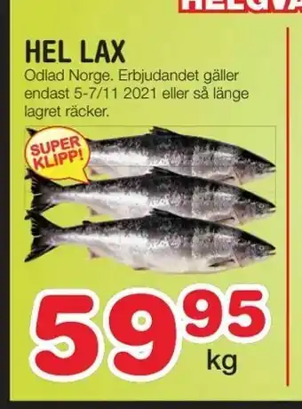 Nya Pulsen Hel lax erbjuda