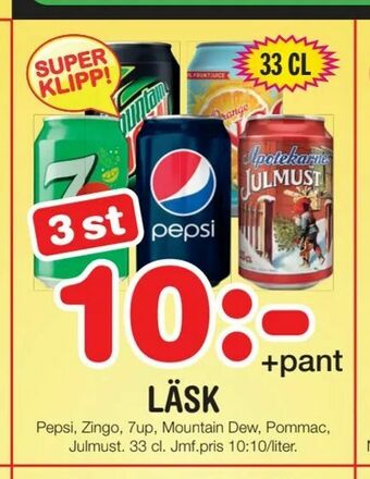 Nya Pulsen Läsk erbjuda