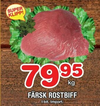 Nya Pulsen Färsk rostbiff erbjuda