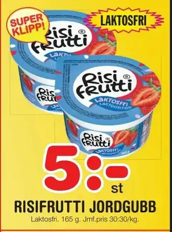 Nya Pulsen Risifrutti jordgubb erbjuda