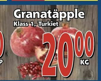 Supergrossen Granatäpple erbjuda