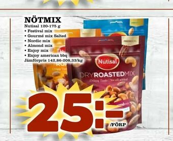 Supergrossen Nötmix erbjuda