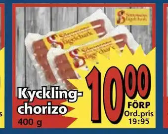Supergrossen Kyckling chorizo erbjuda
