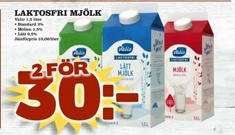 Supergrossen Laktosfri mjölk erbjuda