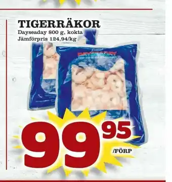 Supergrossen Tigerräkor erbjuda