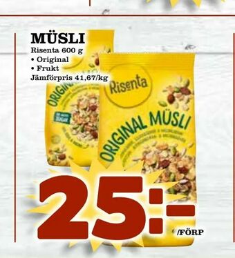 Supergrossen Müsli erbjuda