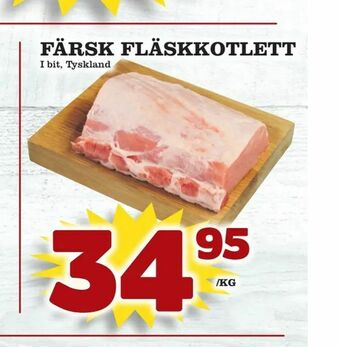Supergrossen Färsk fläskkotlett erbjuda
