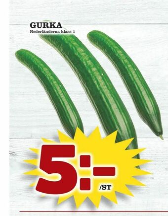Supergrossen Gurka erbjuda