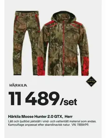 XXL Härkila Moose Hunter 2,0 GTX, Herr erbjuda