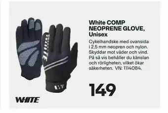 XXL White COMP NEOPRENE GLOVE, Unisex erbjuda