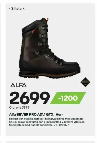 XXL Alfa BEVER PRO ADV. GTX, Herr erbjuda