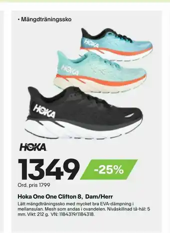 Hoka One One Clifton 8, Dam/Herr