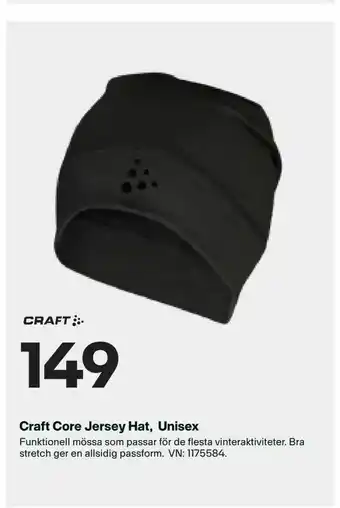 XXL Craft Core Jersey Hat, Unisex erbjuda