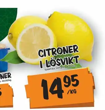Bazaar Food market Citroner i lösvikt erbjuda