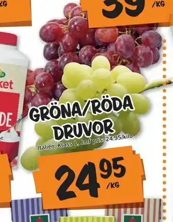 Gröna/röda druvor