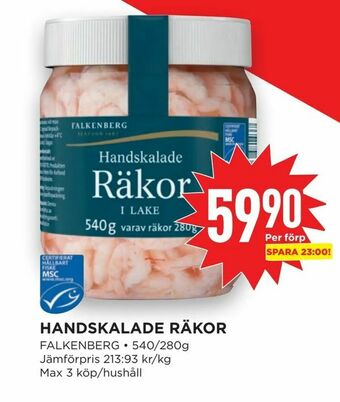 Willys Hemma Handskalade räkor erbjuda