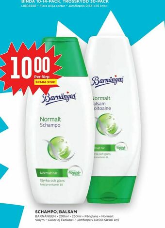 Schampo, balsam