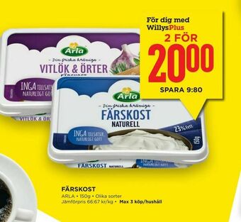 Willys Hemma Färskost erbjuda