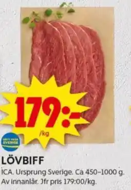 ICA Kvantum LÖVBIFF erbjuda