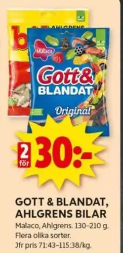 GOTT & BLANDAT, AHLGRENS BILAR