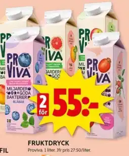 ICA Kvantum FRUKTDRYCK erbjuda