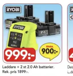 Bo Ohlsson Ryobi batteri och laddare erbjuda