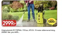 Bo Ohlsson Ryobi högtryckstvätt erbjuda