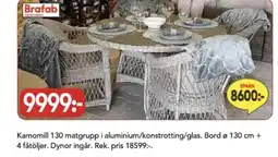 Bo Ohlsson Brafab utemöbler erbjuda