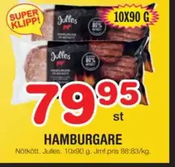 Nya Pulsen HAMBURGARE erbjuda
