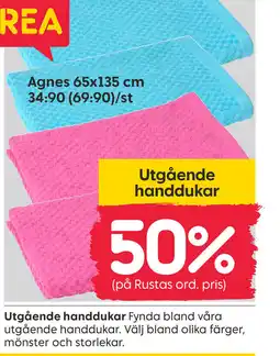 Rusta Utgående handdukar erbjuda