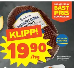 Stora Coop Basturökt skinka erbjuda
