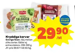 Stora Coop Kryddiga korvar erbjuda