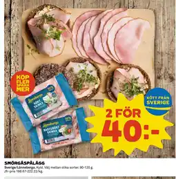 Coop Daglivs SMÖRGÅSPÅLÄGG erbjuda