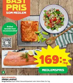 Coop FÄRSK LAXFILÉ erbjuda
