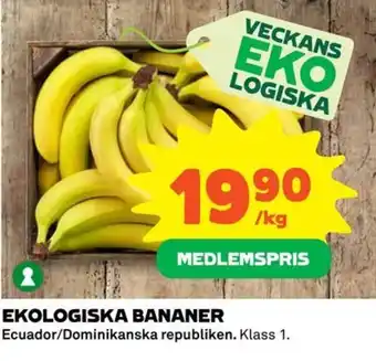 Coop EKOLOGISKA BANANER erbjuda