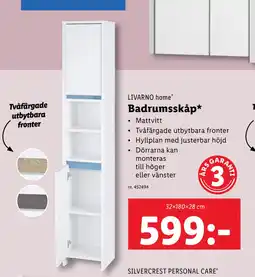 Lidl Badrumsskåp erbjuda