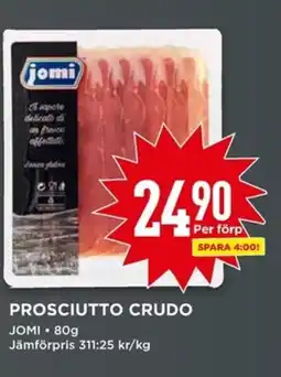 Willys PROSCIUTTO CRUDO JOMI erbjuda