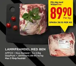 Willys LAMMFRAMDEL MED BEN erbjuda