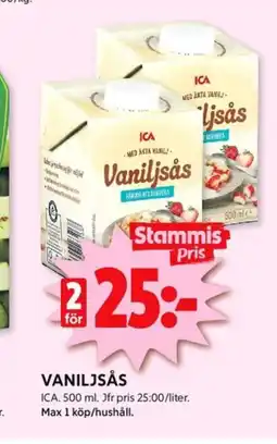 Ica vaniljsås