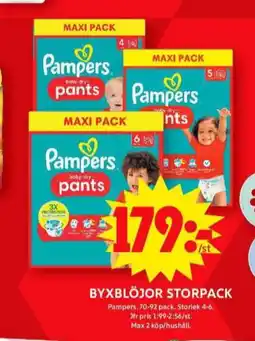 ICA Maxi Pampers blöjor erbjuda