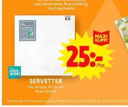 ICA Maxi Ica servetter erbjuda