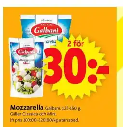 ICA Supermarket Galbani mozzarella erbjuda