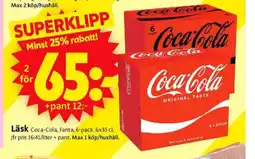 ICA Supermarket Coca cola läskedryck erbjuda