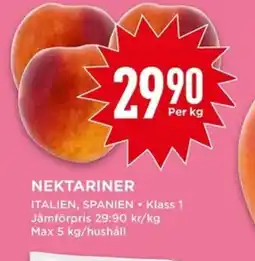 Willys NEKTARINER erbjuda